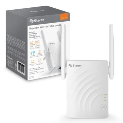Ruteador Steren Wi-Fi Doble Banda 2.4GHz-5GHz Hasta 40m de Cobertura, 4 Antenas Externas