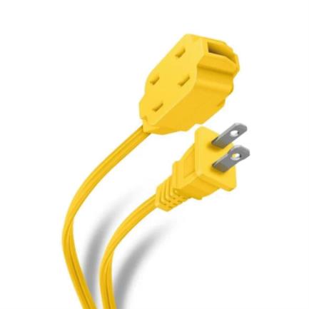 Regleta Steren 3 Contactos 3m 2x16 AWG 125V Amarillo con Protección contra Sobrecargas