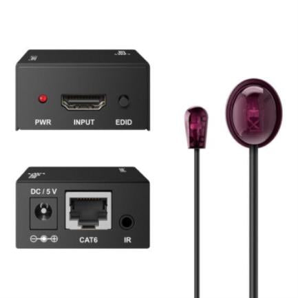 Extensor HDMI Full HD Steren con control remoto por cable UTP 60m y soporte 3D