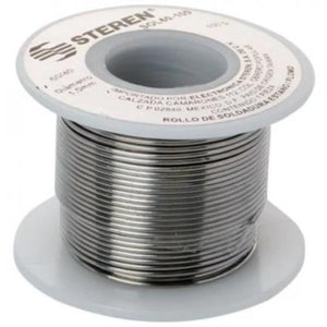 Rollo de Soldadura Steren 100g con Aleación de Estaño-Plomo 60/40, SOL60-100