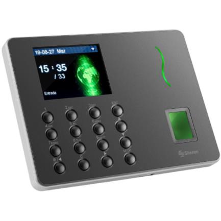 Reloj Checador Steren de Huella Digital con Wi-Fi, 500 huellas, 100.000 registros, USB