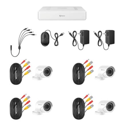 DVR 6 Canales Steren Pentahíbrido 1TB H.265 HDMI/VGA/USB Color Blanco