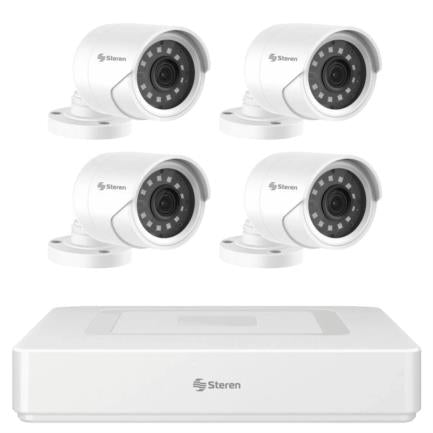 DVR 6 Canales Steren Pentahíbrido 1TB H.265 HDMI/VGA/USB Color Blanco