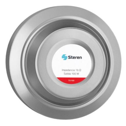 Unidad para Trompeta Steren 100W 16 Ohms Color Gris, Alta Potencia y Resistencia