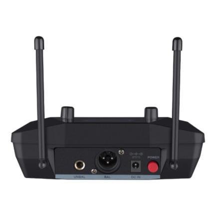 Sistema Profesional Steren UHF con 2 Micrófonos Inalámbricos, Alcance 100m, Color Negro