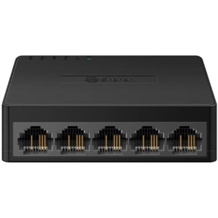 Switch Steren Fast Ethernet de 5 Puertos 10/100 Mbps, Montaje en Rack, Plug and Play