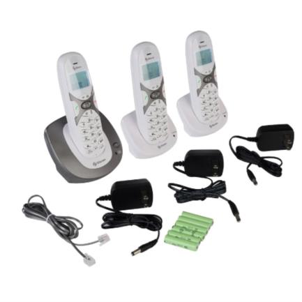 Teléfono Inalámbrico Steren DECT 6.0 con 3 Extensiones Adicionales, Identificador de Llamadas, Altavoz