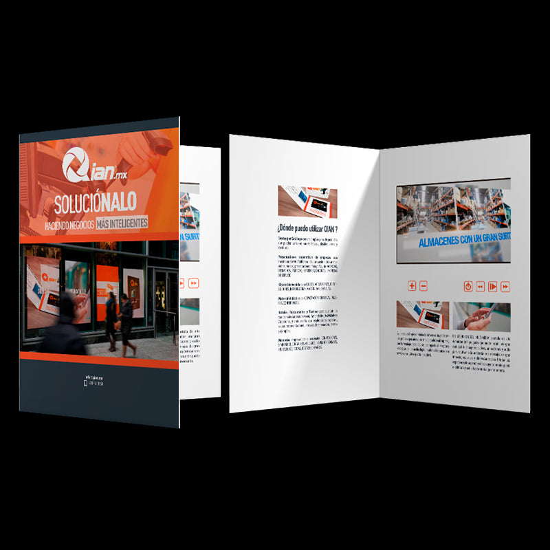 VideoCatálogo QIAN 4GB / 6 Botones / Carta / Carga Programable - SSTVB03