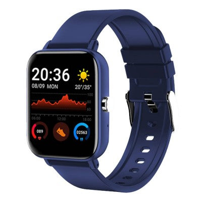 Smartwatch Stylos SW2 1.69" Android BT 4.0 Azul, Resistente al Agua 30m, Monitor de Ritmo Cardiaco