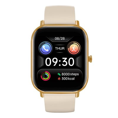 Smartwatch Stylos SW2 1.69", Compat Android, BT 4.0, Dorado - Resistente Agua IP68 - Monitor Ritmo Cardíaco