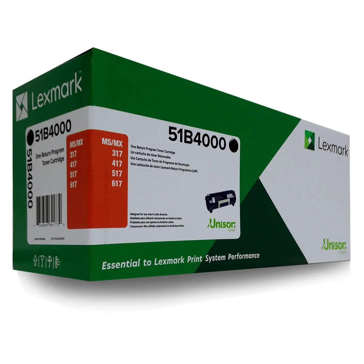 Toner Lexmark Rendimiento Estandar Ms/Mx 317 417 517 617 - 51B4000