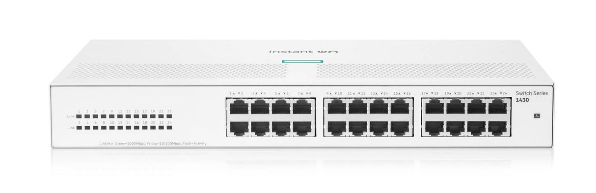 Switch ARUBA Instant On 1430, 24 Puertos Gigabit, 4 Puertos SFP, Montaje en Rack