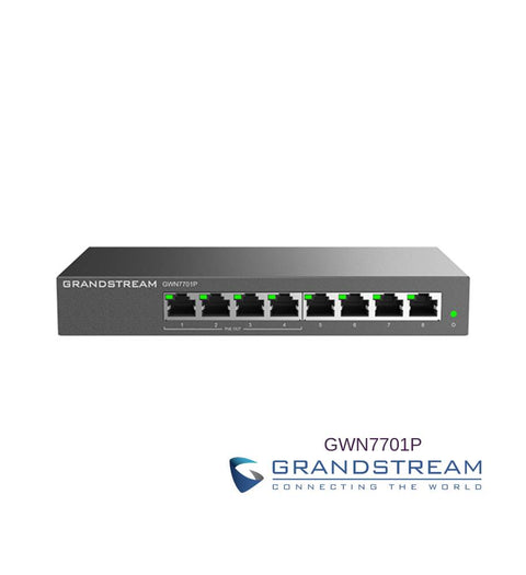 Grandstream Networks GWN7701P dispositivo de redes No administrado Gigabit Ethernet (10/100/1000) Energía sobre Ethernet (PoE) Negro