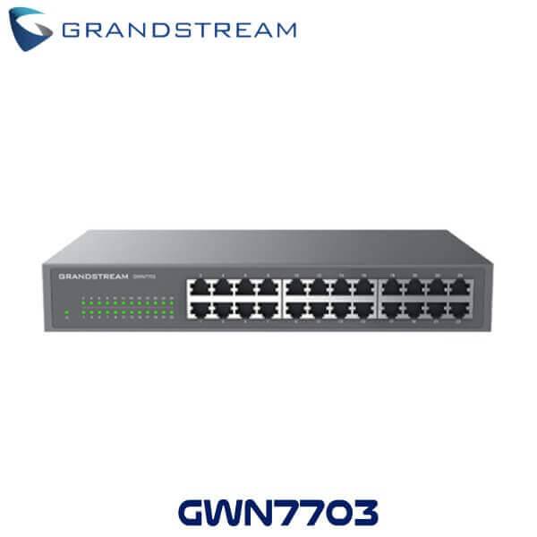 Grandstream Switch GWN7703, 3 Puertos Gigabit, Soporte PoE, Conectividad IP