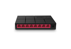 Mercusys Switch No Administrable / 8 Puertos Gigabit 10/100/1000 Mbps / Capacidad 8 Gbps MS108G