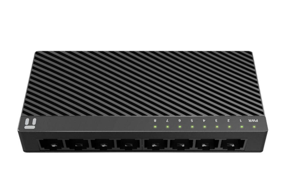 ST3108C - Switch Netis ST3108C escritorio 8 puertos RJ45 10/100Mbps no administrable carcasa de plástico con ranuras para montaje en pared