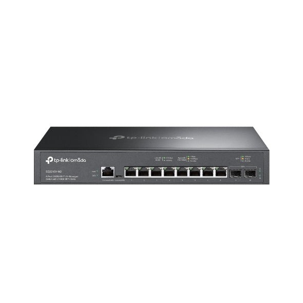 TP-LINK SG3210X-M2 - Switch administable L2 OMADA, con 8 puertos RJ45 de 2.5GbE , 2 puertos SFP+ 10G , Gestión en la nube con OMADA , DHCP Snooping, 802.1X, Autenticación Radius , ACL , QoS L2/L3/L4 y IGMP Snooping.