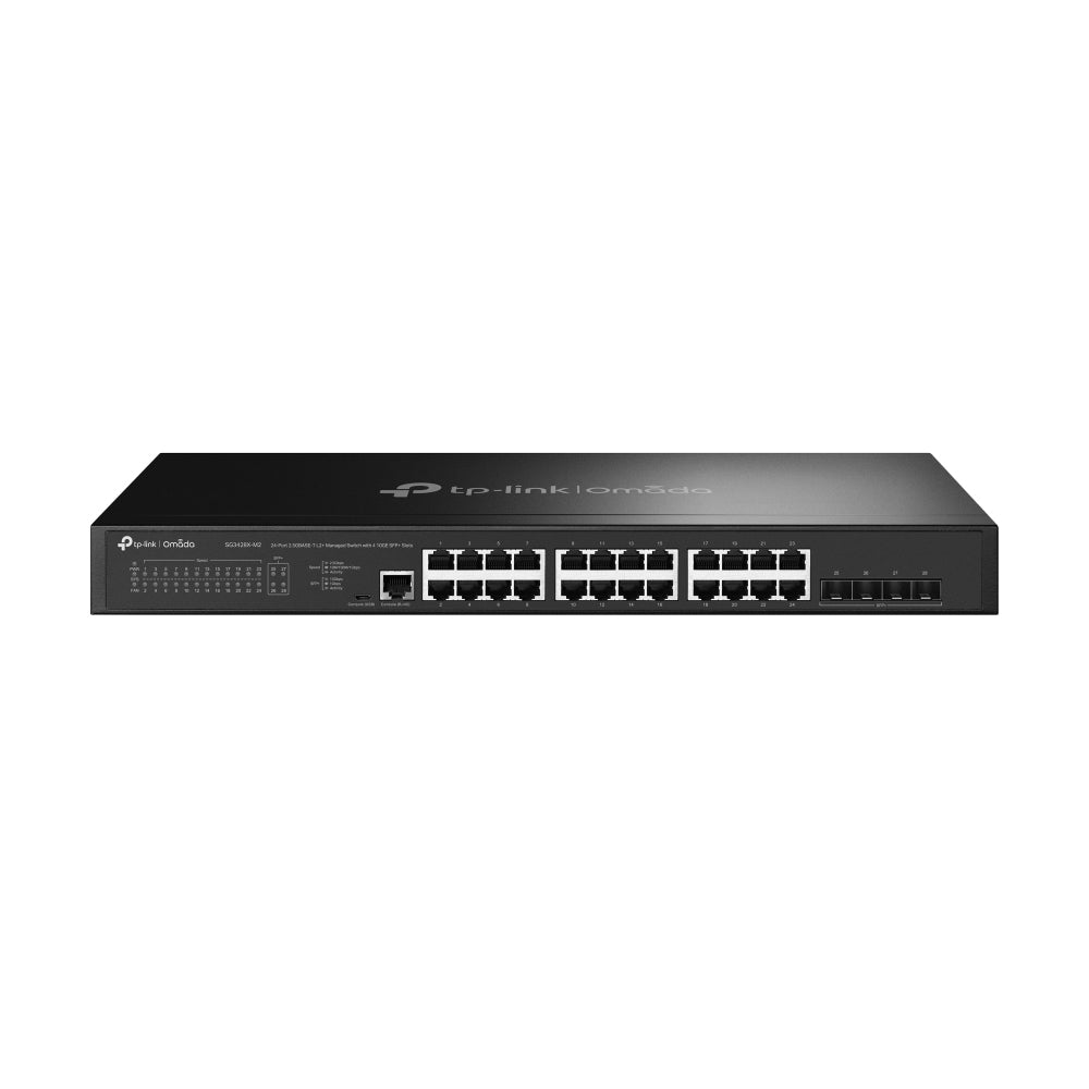 Switch TP-Link SG3428X-M2, 24 Puertos Gigabit, 4 Puertos SFP, Montaje en Rack