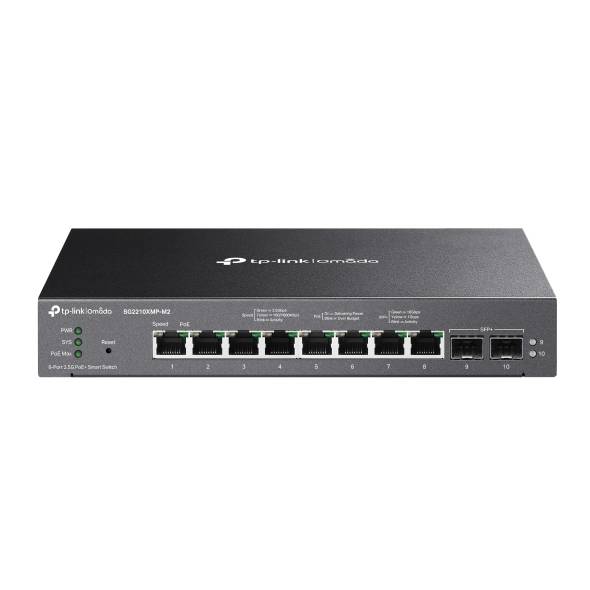 TP-Link Switch SG2210XMP-M2, 10 Puertos, PoE+, 240W, Gestión Web
