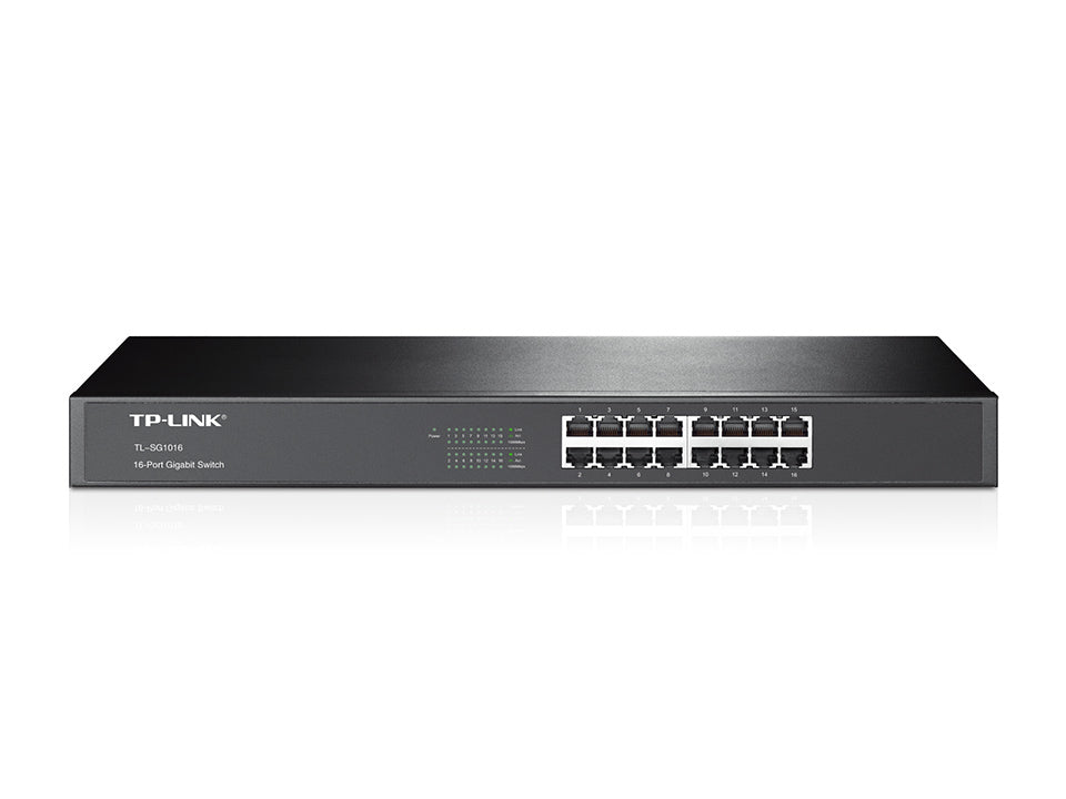 Switch TP-Link TL-SG1016 No Gestionable 16 Puertos Gigabit Rackeable