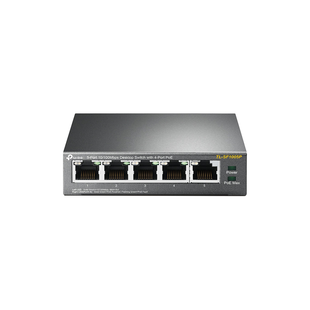 Switch TP-LINK TL SF1005P 5 Puertos, Plata