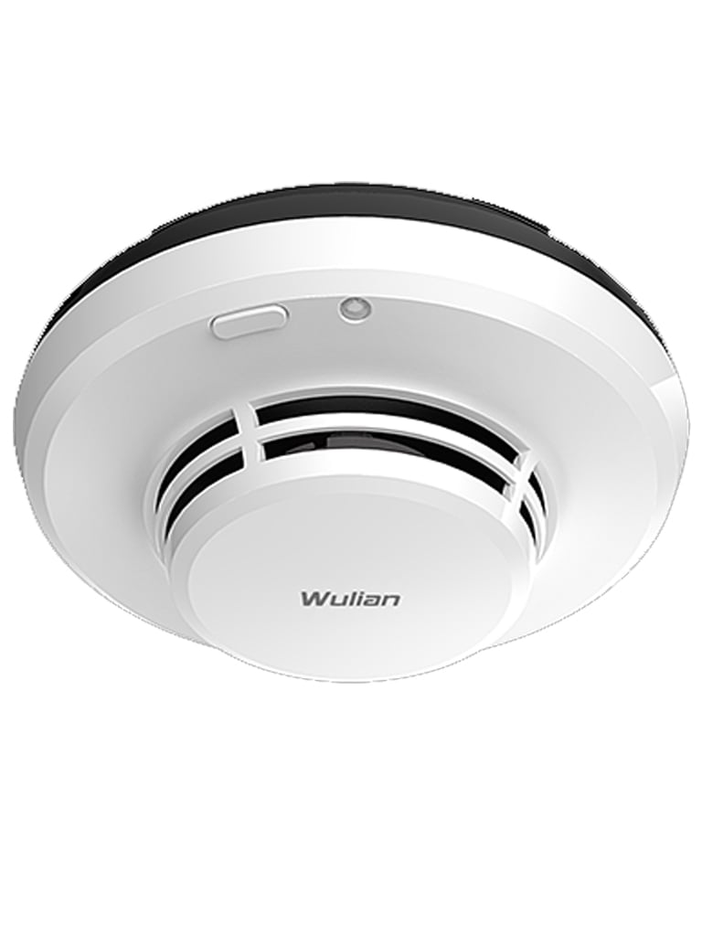 Detector de Humo Inteligente WULIAN - Zigbee / Vinculable con Válvula para Control de Agua / Zona de Siniestro