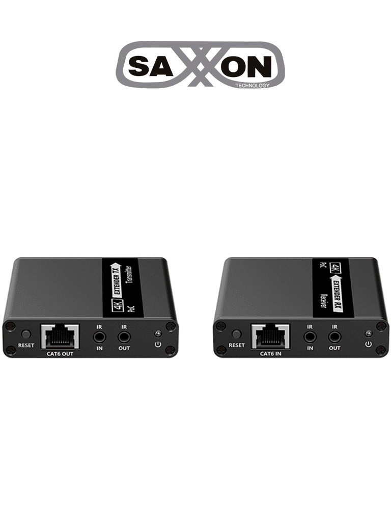 Kit extensor de video HDMI 4K/60Hz hasta 70m Cat6A/7 con cero latencia, HDR, IR bidireccional