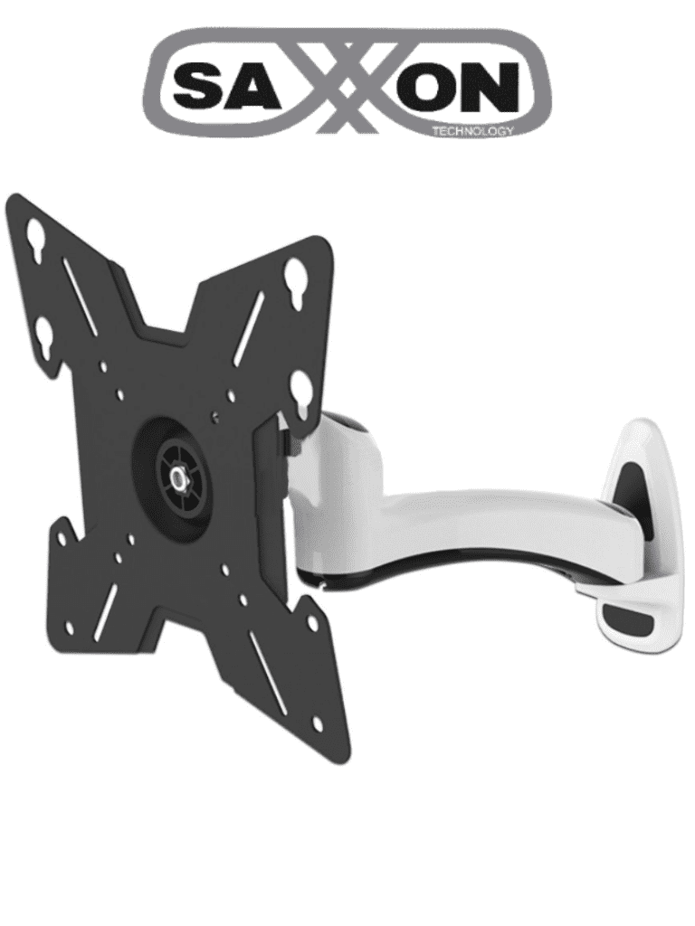 Soporte de Pared SAXXON SXVML20S para Pantallas de 23-37 Pulgadas, 25 Kg, Ajuste Horizontal y Vertical, Aluminio, VESA 75/100/200