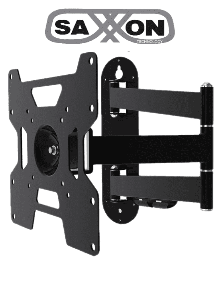 Soporte de Pared para Pantallas 23-37 Pulgadas, 25 Kg, Brazo Doble Articulación, VESA 75/100/200, Aluminio