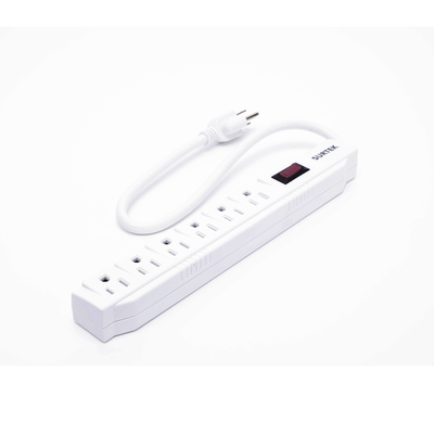 SYS-136221 - Surtek Multicontacto con Supresor de Picos 450 Joules, Voltaje de Entrada: 127 Vca NEMA 5-15P