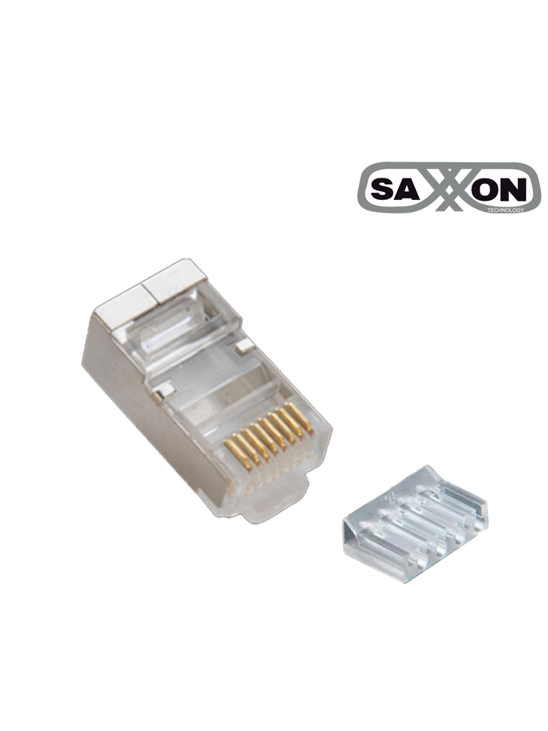 Conector RJ45 para cable UTP CAT 6 Blindado 100 piezas - SAXXON S901E