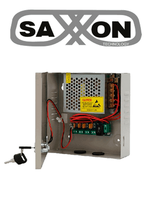 Fuente de Poder SAXXON SX5A4CH 12VCD / 5A / 4 Canales / Protección contra Sobrecargas