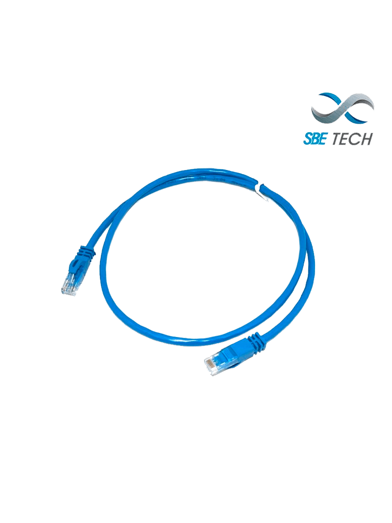 Cable de Parcheo Cat 6 SBE TECH SBE-PCC61.0M-BL, 1m, Bota Inyectada y Moldeada