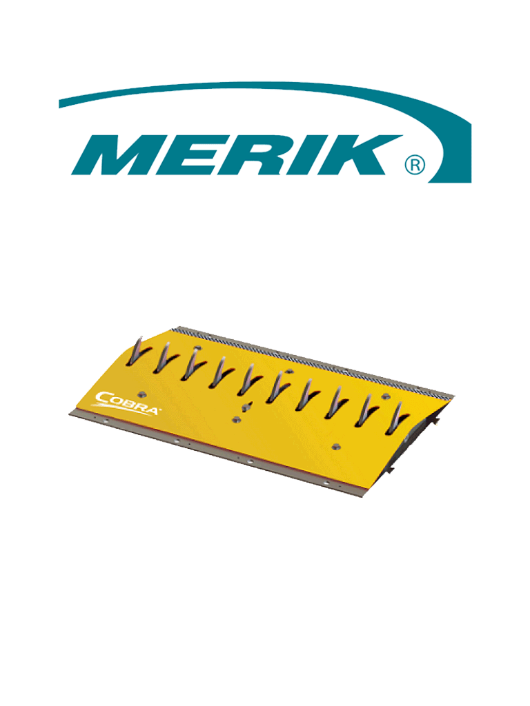 MERIK 12300PY - Sección de picos poncha llantas de 91cm amarillo