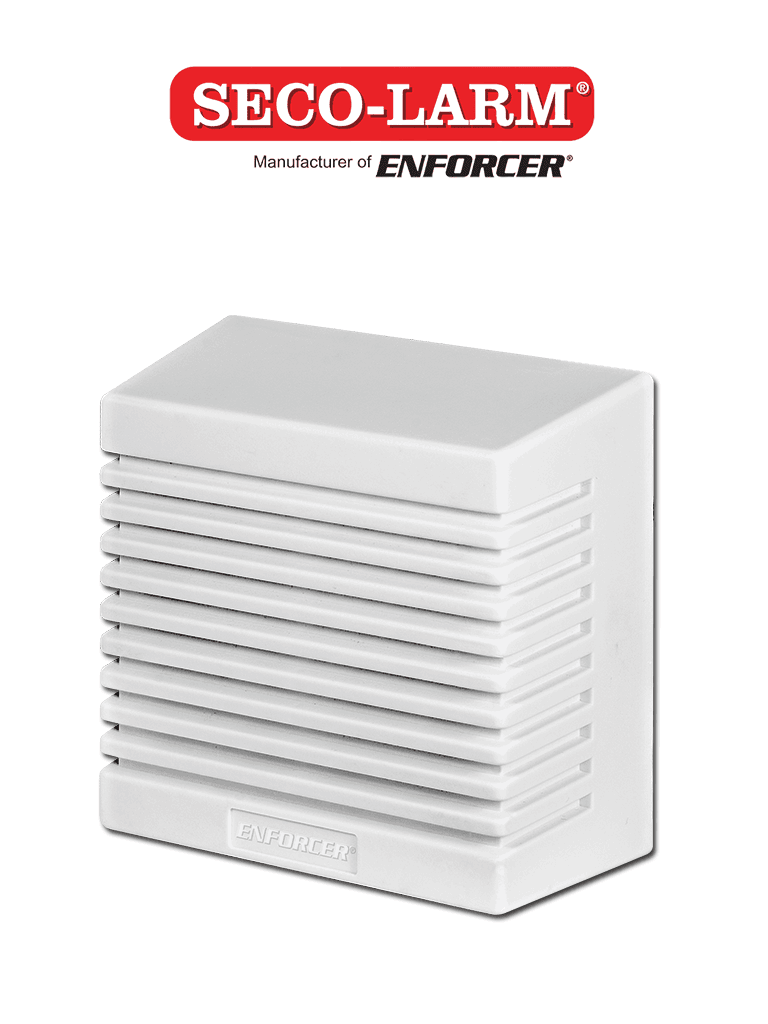 Sirena Cableada SecoLarm SH-525SQ- Dos Tonos, Montaje en Superficie, Interior