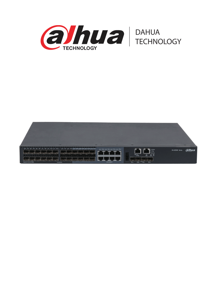 Switch DAHUA AS5600-24GF4XF Capa 3/ 24 puertos Gigabyte/ 2x RJ-45 10/100/1000 Mbps/ 4x SFP 1/10 Gbps