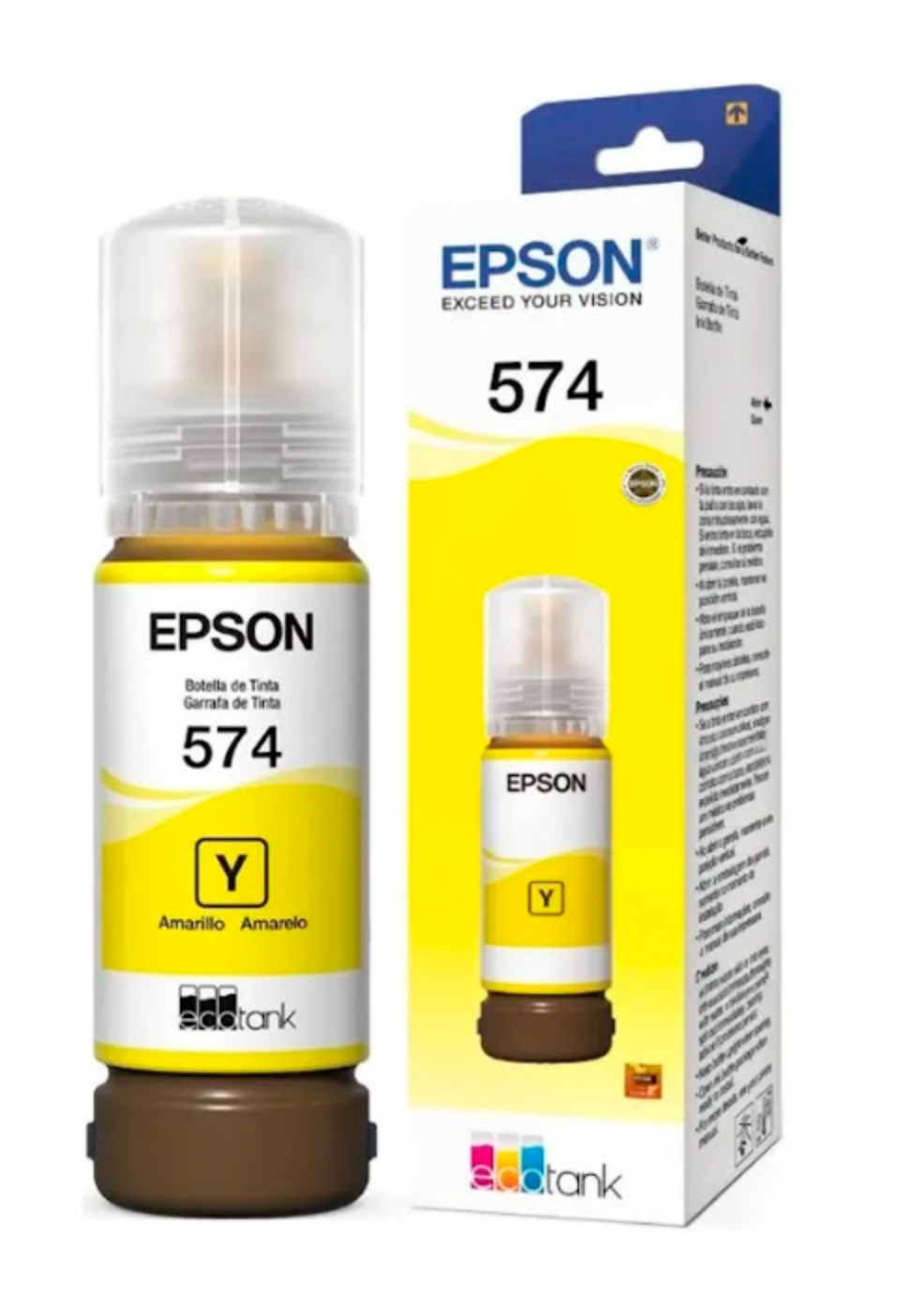 Epson Cartucho #574 Amarillo T574420, 1.500 Páginas, Producto Empresarial