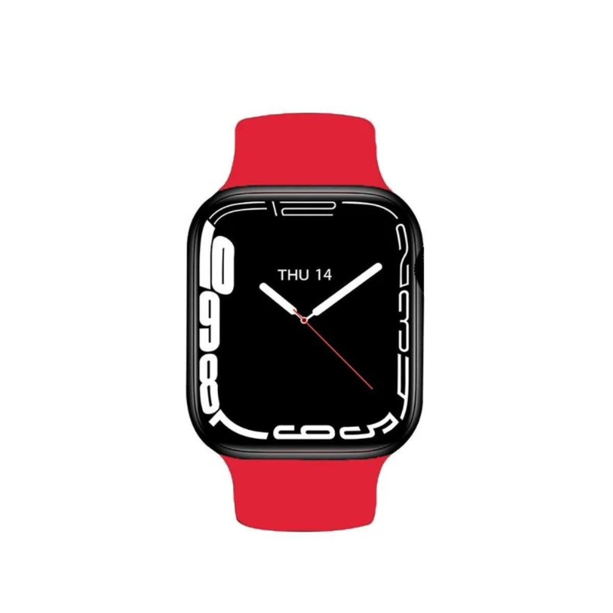 Smartwatch T700 Pro Max Rojo, Pantalla Táctil 1.5", Resistente al Agua 50m, GPS Integrado