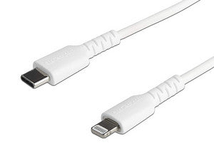 Cable Startech USB-C a Lightning (M-M), 1m, Transferencia Datos 480Mbps, Color Blanco