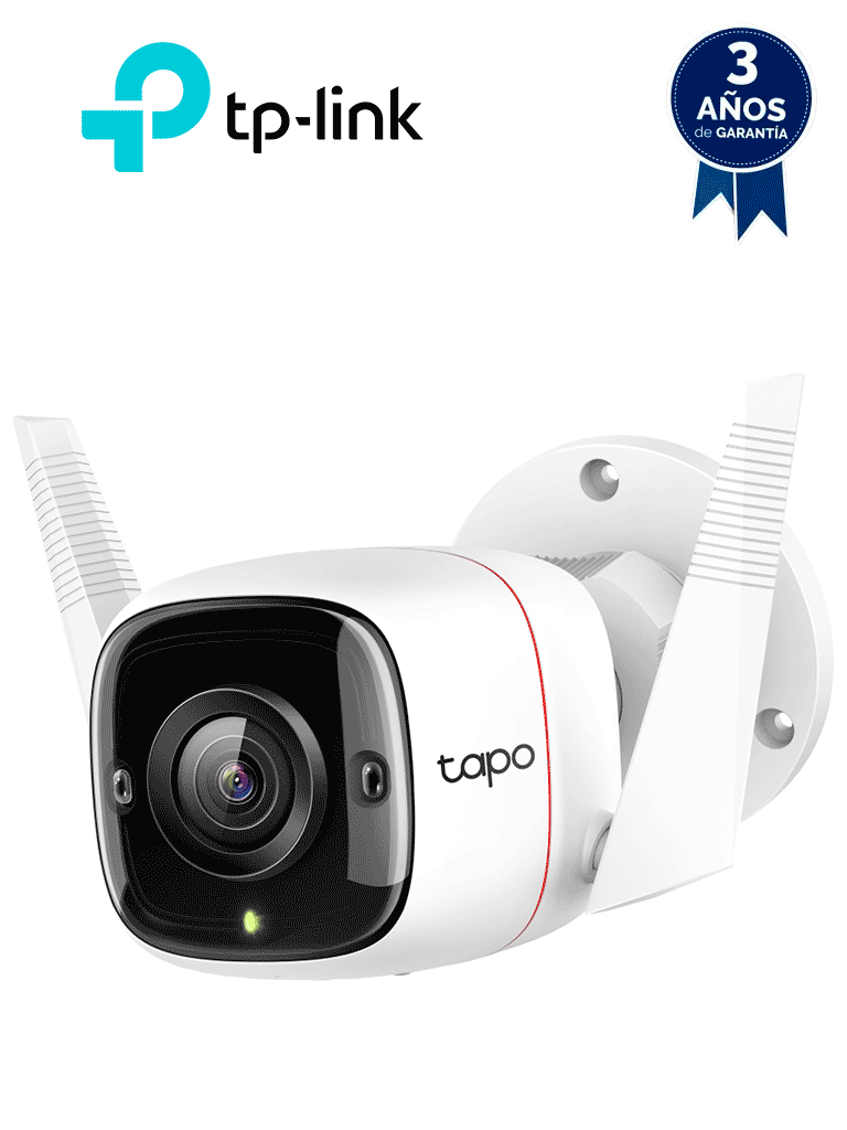 Cámara vigilancia Wi-Fi TP-Link Tapo C310 3MP IP66 exterior opción cableado ethernet audio 2 vías IR hasta 30m