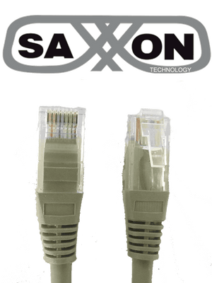 Cable patch cord UTP 1 metro CAT 5E gris - SAXXON P5E1UG