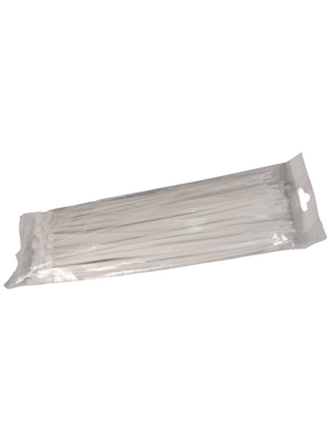 Cincho sujetacable SAXXON CN25X100 / 2.5 mm x 100 mm / Blanco / Nylon / Bolsa 100 piezas