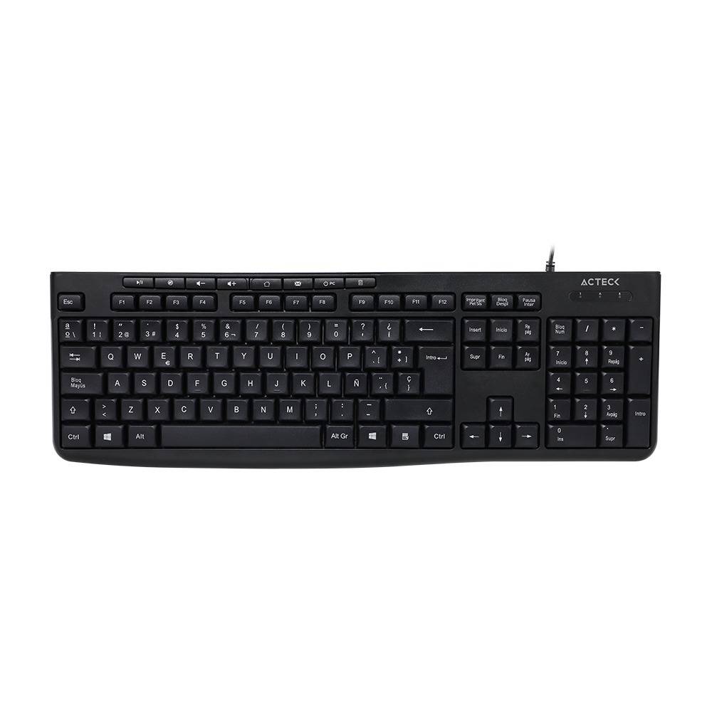 Teclado ACTECK TA222 con Cable USB, 104 Teclas, Resistente al Agua