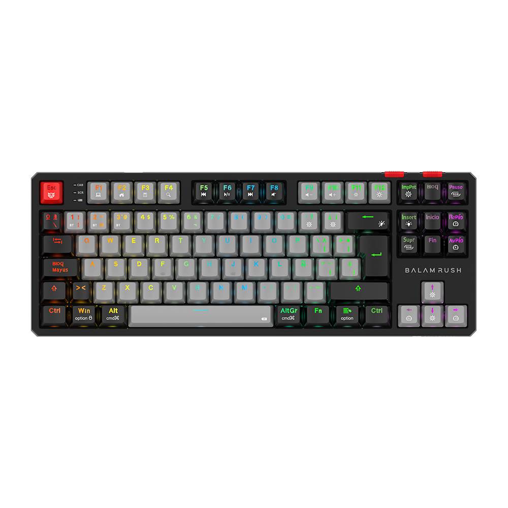 Teclado Gaming Balam Rush GK990, Retroiluminación RGB, 104 Teclas, Cable Trenzado, Resistente al Agua