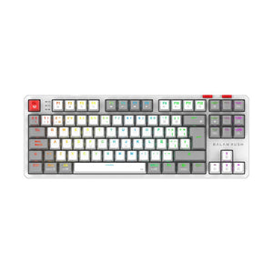 Balam Rush Level Pro GK990 teclado Juego RF inalámbrico + bluetooth QWERTY Español Gris, Blanco, Interruptor mecánico, LED RGB
