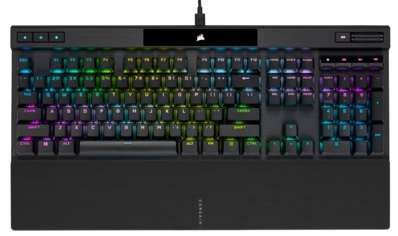 CORSAIR Teclado Gaming CH-9109410-NA, Retroiluminación RGB, Conexión USB
