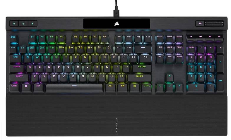 Teclado Gaming CORSAIR CH-9109412-NA con Retroiluminación RGB, 100 teclas programables y Conexión USB