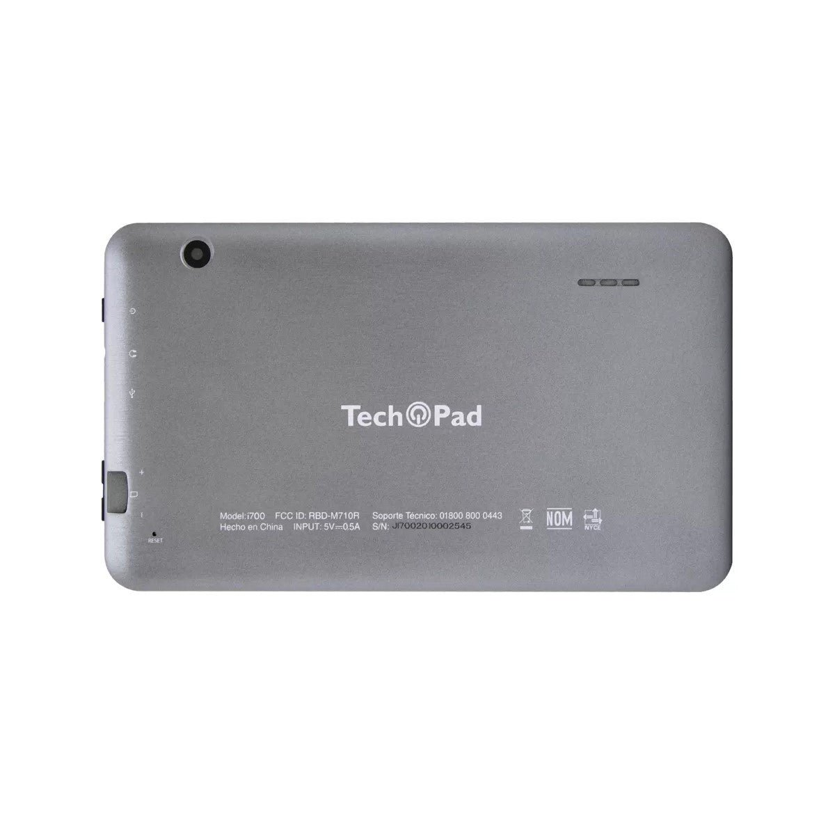 Tableta 7" Tech Pad I700 16GB QC 1GB RAM Android 8.1 Gris Oxford