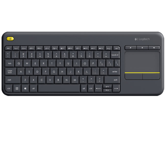 Teclado Logitech Touch K400 Plus, Inalámbrico, USB, Negro (Español)
