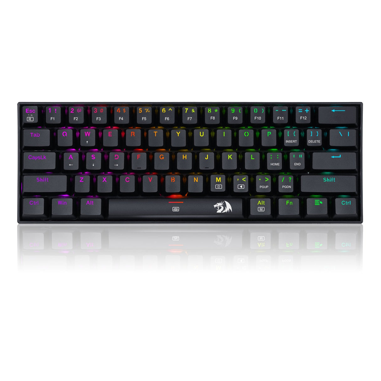 Redragon Teclado Mecánico K630RGB BROWN, Retroiluminación RGB, Conexión USB